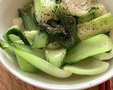 簡単　チンゲン菜の青菜炒め 又は小松菜作り方11写真