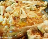 鶏と茸のカレー風味トマトクリームパスタ作り方4写真