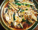 簡単☆肉もやしあんかけラーメン作り方3写真