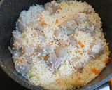 ロシア風☆豚肉の炊き込みガーリックピラフ作り方5写真