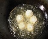 中トロ里芋ボール甘酢あんかけ作り方2写真