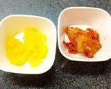 キムチ＆たくあんのパリパリカリカリ春巻き作り方1写真