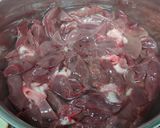 鶏レバーどんぶり♪作り方1写真