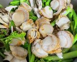 アスパラ菜とホタテの炒め煮♪作り方2写真