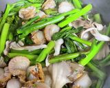 アスパラ菜とホタテの炒め煮♪作り方3写真