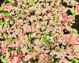 春菊そぼろ丼作り方3写真