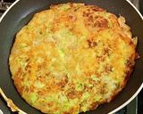 洋風？・里芋とエビのお好み焼き作り方8写真