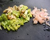 簡単！ブロッコリーの生ハムソテー作り方1写真