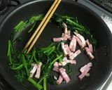 ベーコンとほうれん草の炒めもの作り方5写真