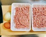 混ぜて焼くだけ！照り焼き月見つくね作り方1写真