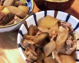 根菜煮☆豚肉とごぼうとさつまいもと椎茸作り方7写真
