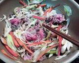 長ネギとミニトマトのすき焼き風味噌炒め作り方4写真
