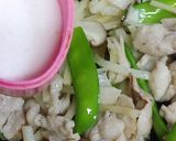リカちゃん♡豚肉絹さや筍椎茸赤味噌炒め作り方12写真