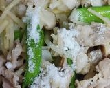 リカちゃん♡豚肉絹さや筍椎茸赤味噌炒め作り方13写真