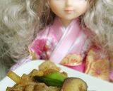 リカちゃん♡豚肉絹さや筍椎茸赤味噌炒め作り方17写真