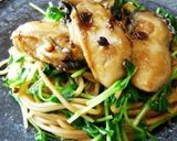牡蠣と豆苗のパスタ　山椒風味作り方4写真