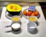 簡単スイーツパンプキンプリン　簡単お菓子作り方1写真