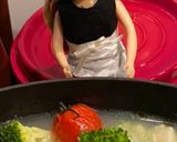 リカちゃん♡マハタと帆立のアクアパッツァ作り方7写真