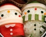 俵おむすびサンタさんクリスマスのお弁当♪作り方3写真