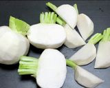 かぶの鶏そぼろあんかけ作り方1写真