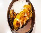 霜月16　ささみ舞茸カレー炒め　JK弁当作り方1写真