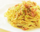 ベーコンと白ねぎの昆布だしペペロンチーノ作り方4写真