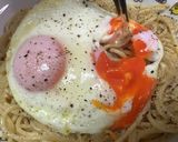 目玉焼きのパスタ（貧乏人のパスタ）作り方12写真