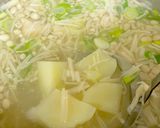 じゃがいも えのき ねぎの味噌汁^^作り方6写真