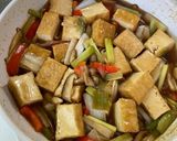 厚揚げのねぎたっぷり甘酢あんかけ作り方5写真