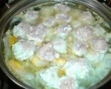 白菜と鶏肉団子のクリームシチュー作り方14写真