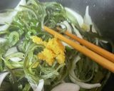 韓国風　茎わかめ炒め作り方3写真
