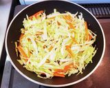 ふわふわ♪お好み焼き風オムレツ作り方3写真