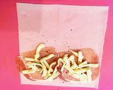 春巻きの皮でエピ風生ハムチーズ作り方1写真