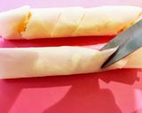 春巻きの皮でエピ風生ハムチーズ作り方3写真