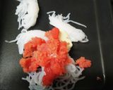 お弁当★結び白滝の明太焦がしネギバター作り方4写真