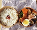 お弁当★鶏とオクラ辛旨イタリンガーリック作り方6写真