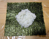 たくあんと野沢菜のおにぎらず作り方1写真