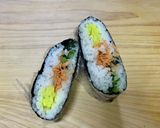 たくあんと野沢菜のおにぎらず作り方6写真