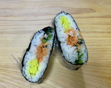 たくあんと野沢菜のおにぎらず作り方6写真