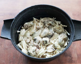 レンジで♪カキとえのきの炊き込みごはん作り方4写真