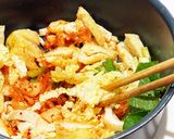 お鍋ひとつで簡単!ピリ辛キムチうどん作り方1写真
