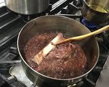 スティンコの赤ワイン煮込み　パスタソース作り方8写真