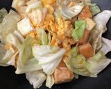 キャベツとふんわり卵の厚揚げ炒め作り方4写真