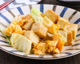 キャベツとふんわり卵の厚揚げ炒め作り方5写真