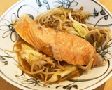もやしと長ネギだけの鮭のちゃんちゃん焼き作り方7写真