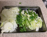 豚こま肉と春菊のオイスター炒め作り方2写真
