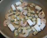 春菊とシーフードの春雨サラダ☆デュカ風味作り方3写真