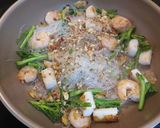 春菊とシーフードの春雨サラダ☆デュカ風味作り方5写真