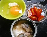 簡単！焼き鯖と焼きトマトのエッグソテー作り方1写真