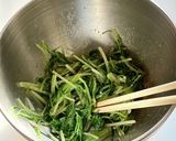 水菜のピーナッツ和え作り方4写真